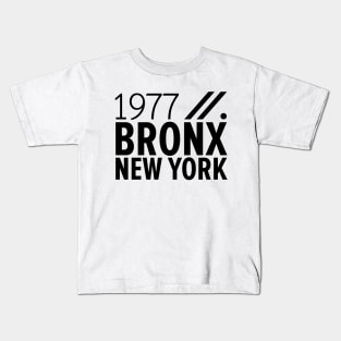 Bronx NY Birth Year Collection - Represent Your Roots 1977 in Style Kids T-Shirt